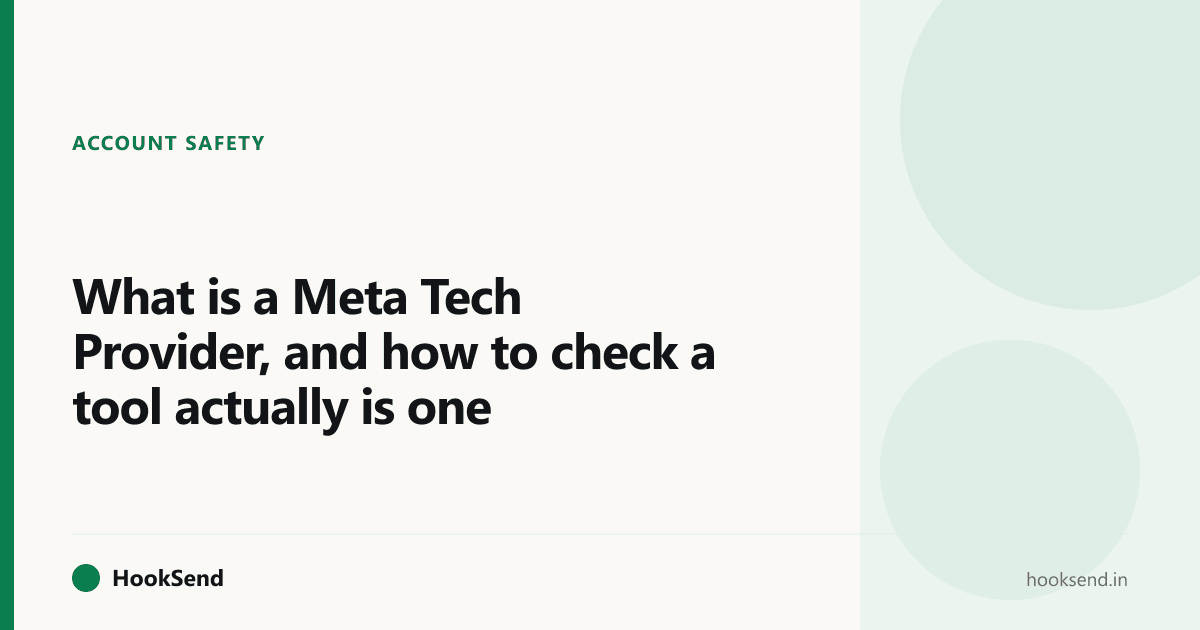 What is a Meta Tech Provider, and how to check a tool actually is one